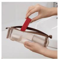 Bolsa de cosméticos 4 Uds en 1 para mujer, bolsa de cosméticos separable de malla con cremallera, bolsa de nailon plegable para mujer, bolsa de almacenamiento de brochas de maquillaje de cuerda - details 9