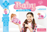 Muñeca de Música Encantadora a Crawl de 10 Pulgadas Hermosa Niña Eléctrica Que Canta y Baila Juguete Divertido para Bebés Pequeños - details 1