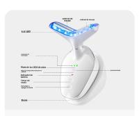 Nuevo Instrumento de Belleza para el Cuello Masaje Multifuncional para Eliminar Líneas del Cuello, Pliegues Nasolabiales, Tratamiento de Luz de Color de Microcorriente - details 0