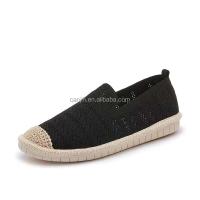 Se lanzó la nueva marca de moda de zapatos de lona de alta calidad de verano con encaje de fondo plano para mujer - details 5