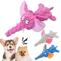 Muñeco de Peluche Divertido para Mascotas con Patas de Elefante de Polar Fleece Adecuado para Perros y Gatos Juguetes de Masticación y Sonido Popular - details 0
