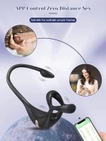 Anillo masajeador de próstata 2 en 1 para hombres, vibrador, juguete sexual, aplicación Gay, tapón Anal, perineo, estimulador Masculino - details 6