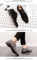 Pakaian Chaussure Homme zapatos formales de hombre de diseño italiano de alta calidad negros, cuero - details 7