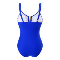 Traje de Baño de Una Pieza Negro V Cut Traje de Baño Sólido Sexy para Mujeres - details 13