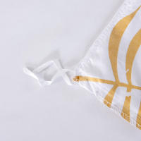 Juego de Ropa de Cama Moderno Botánico Patrón de Hojas de Palmera Reversible - details 2