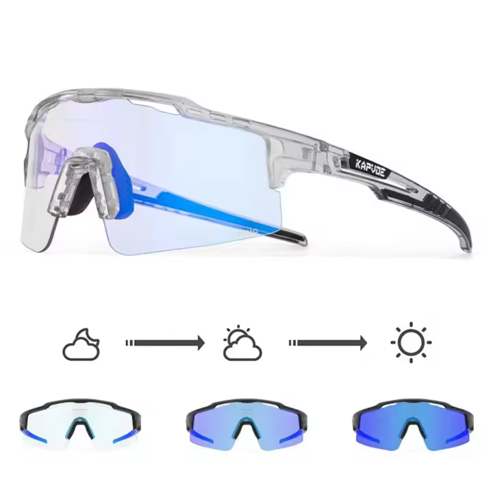 Gafas de sol fotocromáticas para Ciclismo, lentes para deportes al aire libre, 1 lente, para hombre y mujer - 1