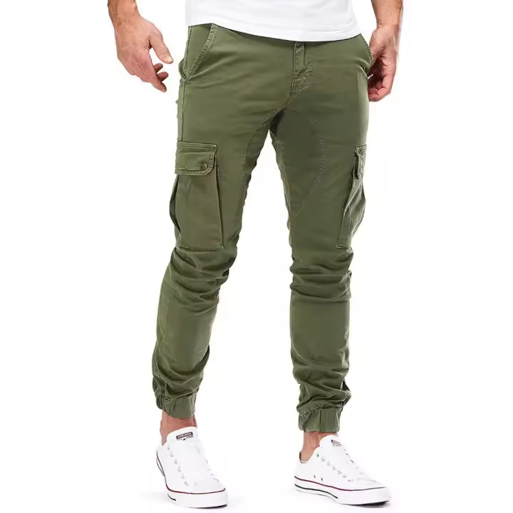 Pantalones ajustados informales para hombre, otoño e invierno. - 1