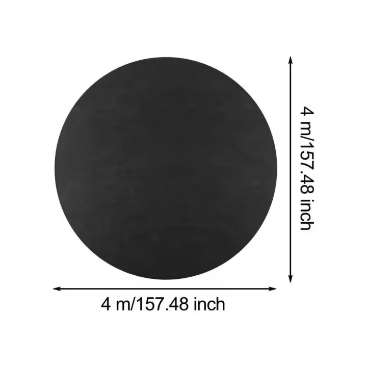 Alfombra de tela para suelo de piscina, forro circular/cuadrado, portátil, resistente, duradera, orgánica, 4M - 1