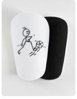Mini espinillera de entrenamiento de fútbol para niños, almohadilla amortiguadora, tablero de vástago de PU, ligero, resistente al desgaste, Protector de piernas, 1 par - details 9