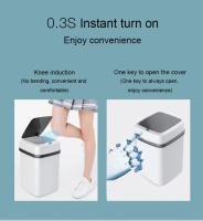 Cubo de basura de inducción inteligente para baño, cesta de papel, cubo de basura táctil automático para Cocina - details 3