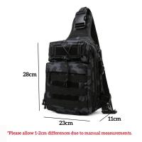 Bolsa táctica Molle para equipo de pesca en el pecho para hombre, Camping, senderismo, caza, eslinga, un solo hombro, bolsa deportiva - details 7