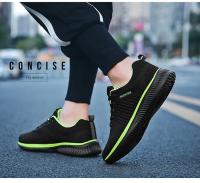 Zapatos de punto para correr para hombre, zapatillas de deporte informales a la moda para hombre, zapatillas deportivas transpirables atléticas para gimnasio, zapatillas ligeras para correr - details 13