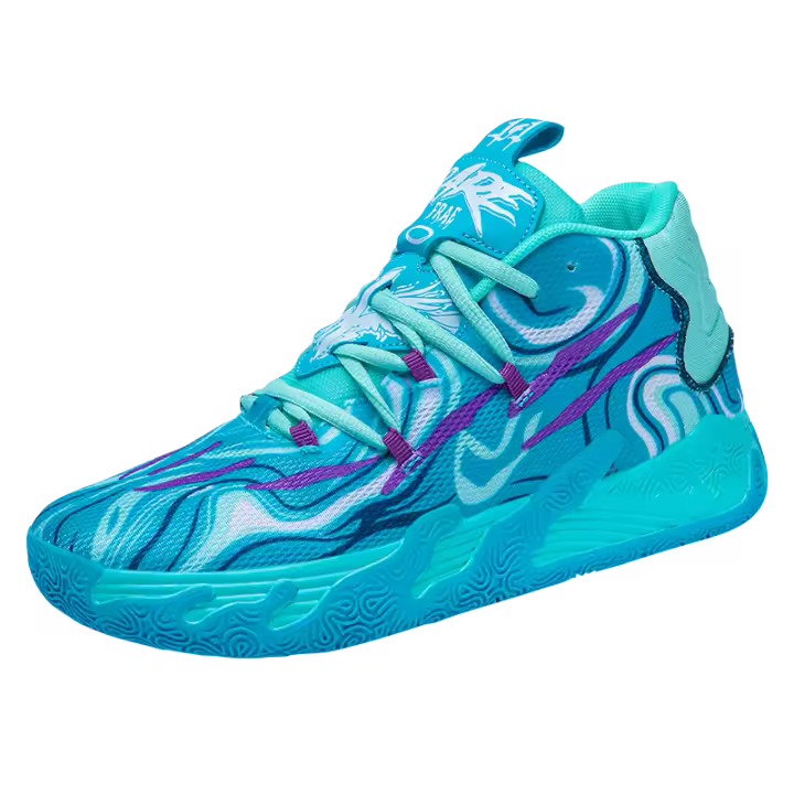 Zapatillas de Baloncesto Antideslizantes para Hombres y Mujeres Zapatos Deportivos de Alta Moda con Superficie de Malla Absorbente Transpirable - 1
