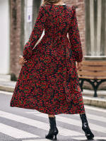 Vestido estampado de manga larga Para Mujer, Elegante, Para Fiesta, novedad de 2024 - details 4
