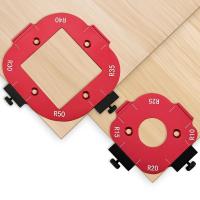 Plantillas de enrutador para carpintería, plantilla de posicionamiento de ángulo de arco de aleación de aluminio 4 en 1, R10-R50, reutilizable, bricolaje - details 9