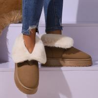 Botas de nieve para mujer, botines planos cálidos de invierno, zapatos de señora - details 2