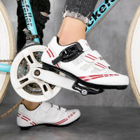 Zapatillas de ciclismo para hombre y mujer, zapatos de bicicleta compatibles con Peloton, Delta, Clip de tacos para ciclismo de carretera, interior y exterior, Pedal de gran tamaño - details 3