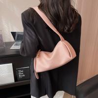 Bolso cruzado con patrón de lichi de gran capacidad, bolso de almohada, bolso de bola de masa de PU de Color sólido, bolso de compras de estilo coreano, bolso de hombro - details 8