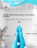 Guantes de Baño de Silicona para Mascotas Limpieza de Belleza para Gatos y Cachorros - details 6