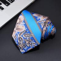 Corbata con estampado de moda para hombre, corbata de seda hecha a mano de 8cm, corbata geométrica floral de Paisley para fiesta de negocios, regalo de boda, novedad de 2021 - details 23