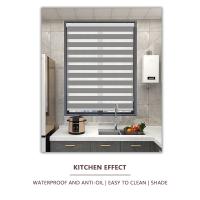 H.CHENG HOME Textiles Korean Venetians Curtain Duo Roler Blinds Plain Color for Living Room Window Sun Screen Protection Multi-C - details 1