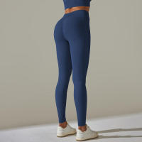 Leggings push-up sin costuras para mujer, pantalones elásticos de cintura alta para entrenamiento, correr, yoga, gimnasio - details 54