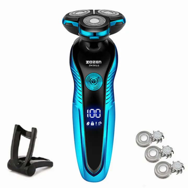 Afeitadora Eléctrica Lavable y Recargable Cortapelo para Hombres Máquina de Afeitar Húmeda y Seca - 1