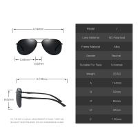 Gafas de sol polarizadas para hombre, gafas de sol de diseño de marca para hombre, gafas de sol con lentes de espejo de pierna de aluminio para hombre/mujer - details 0