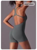 s Pantalones cortos de mujer, deportes sin mangas para mujer, yoga de verano, trajes de gimnasio y fiesta - details 11