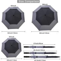 Paraguas de golf con apertura automática, paraguas impermeables a prueba de viento con techo doble extra grande de gran tamaño - details 160