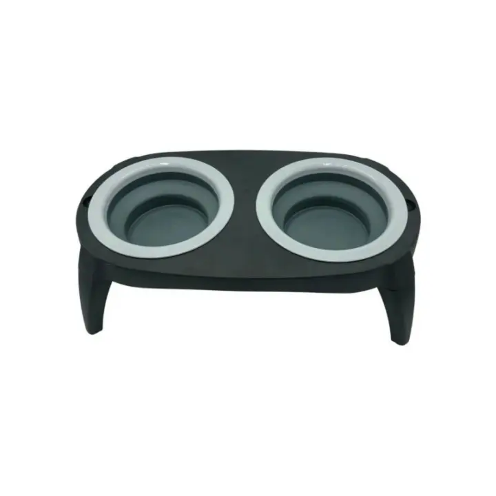 Comedero Para Mascotas Gris Silicona 40 X 3,5 X 22 Cm - Mascow - 1