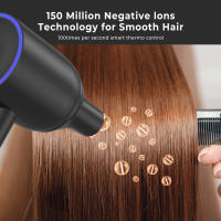 Nuevo secador de pelo de iones negativos para el hogar, temperatura constante, viento de alta velocidad, secador de pelo de secado rápido, secador de pelo frío y caliente alternativo - details 4