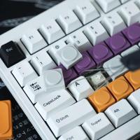 7 Uds CHOSFOX ABS Keycaps para Gateron Low Profile MX Switch teclado nical Ultra fino Purole amarillo gris - details 1