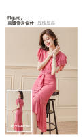 Vestido francés cheongsam mejorado, nuevo estilo para mujer, temperamento de alta gama, ceñido a la cintura, vestido estilo Tianchang de verano - details 1