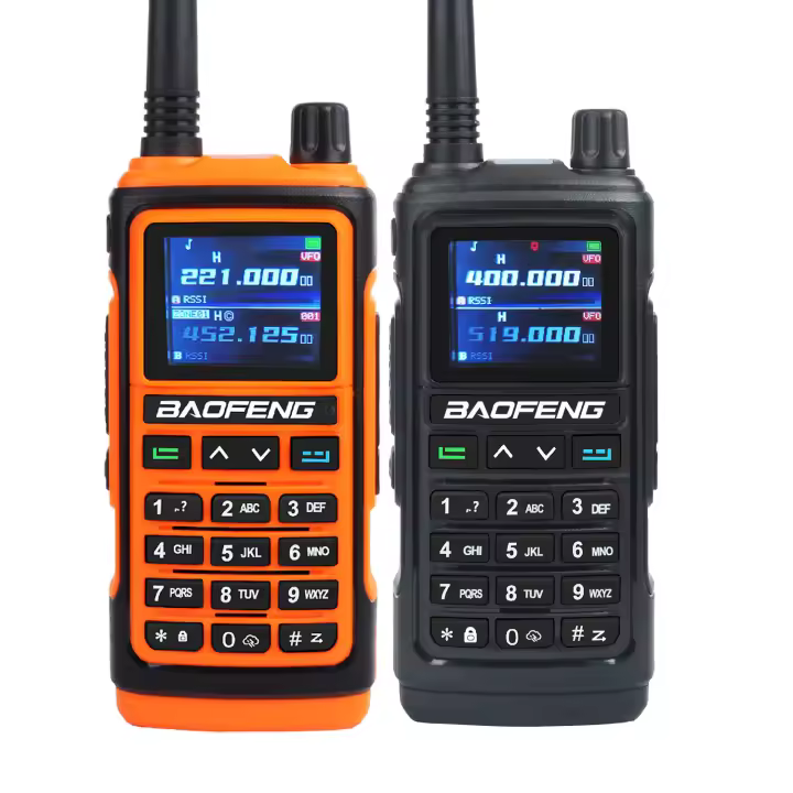 Baofeng-walkie-talkie UV-17Pro con GPS, Radio FM, seis bandas, copia Freq, resistente al agua, VHF, UHF, 108-130MHz, 200-260MHz, 350-355MHz - 1