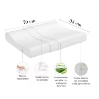 Almohada Cervical Viscoelástica 70cm X 33cm Reduce Dolores Cervicales Forma Ergonómica - details 3