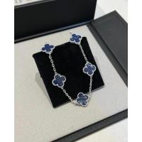 Delicadas pulseras de trébol de cuatro hojas en oro de 14 quilates para mujer, joyería de flores de la suerte - details 5
