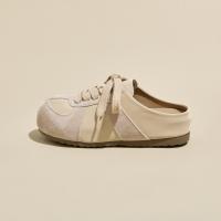 Suela gruesa 3 cm altura interior aumento bolsa cabeza media zapatillas mujer verano desgaste 2025 nuevas sandalias feas y lindas de un pedal zapatos Boken - details 9