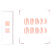 Uñas postizas de almendra rosa brillante, uñas populares de larga duración para principiantes en arte de uñas - details 1