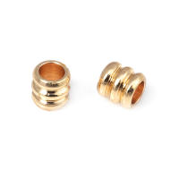 Gran Espaciador de Cilindro de Latón Dorado de 18K Accesorios para Hacer Pulseras - details 0