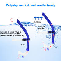Tubo de natación de respiración de Snorkel de silicona de cabeza frontal para entrenamiento DE BUCEO BAJO el agua, equipo de buceo - details 4