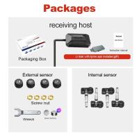 ACCEO USB Android TPMS navegación inalámbrica 4 sensores sistema de monitoreo de presión de neumáticos de coche dispositivos electrónicos sistemas de alarma inteligentes - details 12