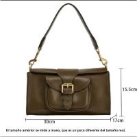 Bolso de mujer 2025 primavera nueva hebilla bolsillo decoración hebilla magnética flip gran capacidad bolso de hombro - details 0