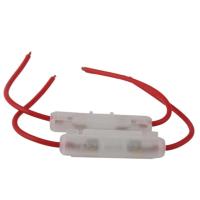2 Pcs 15A Wire Fuse Holder Box for Car Truck Motorcycle Motorbike Glass Tube Fuses 9.65″ Fuse Holder Motorcycle Accessories