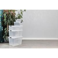 Cajas de Almacenamiento de Plata de 45L con Tapas Duraderas, Apilables para Dormitorio, Armario, Oficina Organizadora de Ropa y Zapatos - details 15