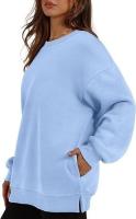 Sudadera holgada de manga larga con cuello redondo para mujer - details 42
