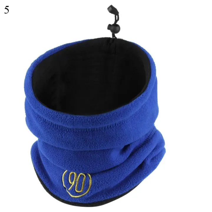 Polaina de cuello a prueba de frío para hombres y mujeres, cubierta facial de forro polar, máscara de media cara, bufanda de tubo de esquí cálida para acampar al aire libre, moda de invierno - 1