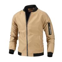Otoño chaquetas con cuello levantado para hombre abrigos - details 2