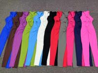 Conjunto de yoga sin costuras para mujer, yoga para mujer, sujetador deportivo acanalado, body de gimnasio, tres piezas de ropa deportiva, 1/2 pieza. - details 10