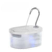Fuente de agua para gatos, fuente para gatos de 100 oz/3 L, fuentes de agua para mascotas súper silenciosas para gatos de interior, luz LED de alarma de nivel de agua, fuente para gatos con grifo con bomba silenciosa para gatos y perros, sin BPA, fácil de - details 0